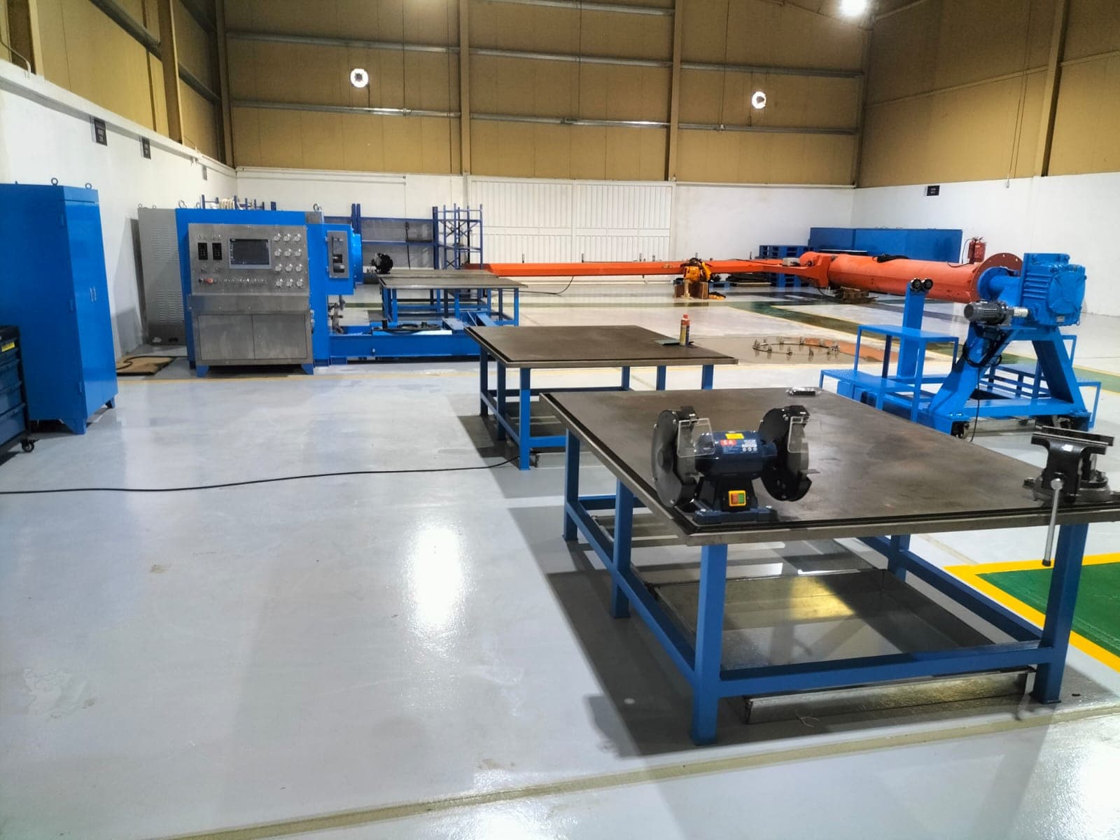 Trans Pro Services workshop facility in Muscat with dynamometer test stand and transmission assembly equipment
